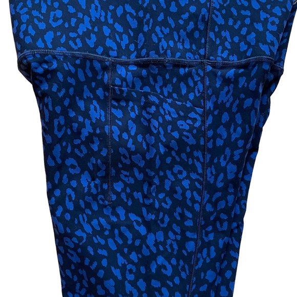 Athleta Salutation Stash Pocket II Leopard Print 7/8 Leggings Performance-XS - Picture 7 of 15
